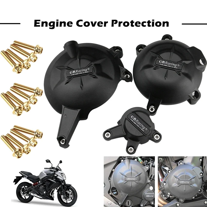 Motorcycles Engine Cover Protection Case For Case GB Racing For KAWASAKI ER6N ER6F 2006- VERSYS 650 Engine Covers Protectors