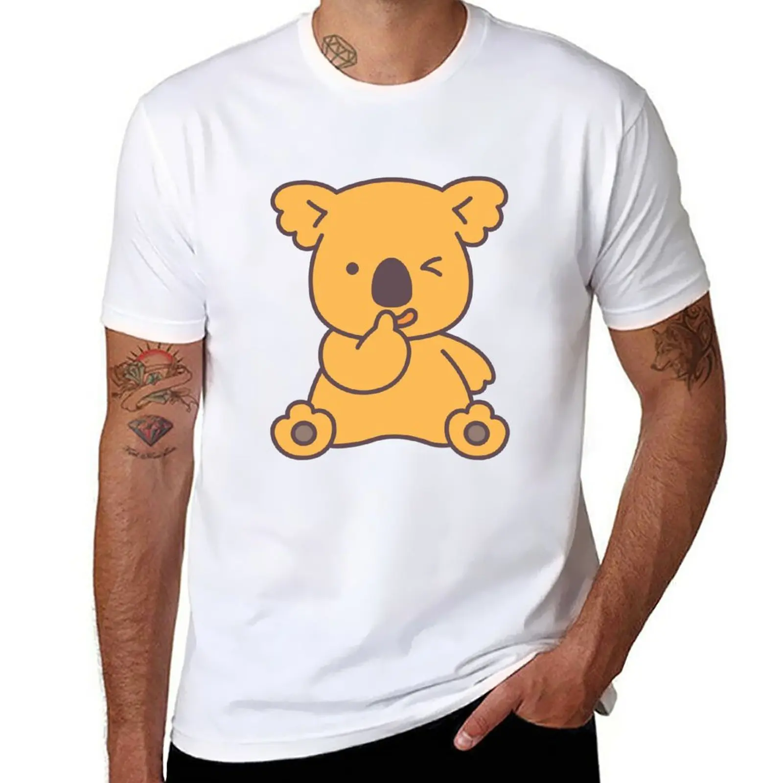 La Nuova Maglietta Con Grafica Koala Di Marzo-Secret Di Koala T-Shirt Nera T-Shirt Per Uomo Pack