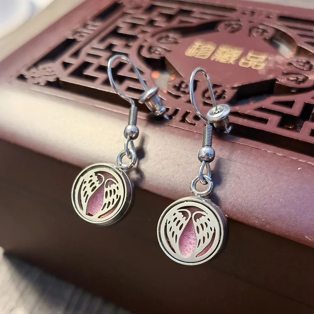 Stud Earrings Dangle Earrings Drop Earrings Pendant Earrings Long Earrings Stainless Steel Aromatherapy Jewelry Earrings Perfume Essential Oil Diffuser Dangle Earrings Stud Women Aroma Earring