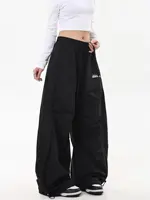 Y2K Oversized Casual Pants Women Drawstring Cargo Sweatpant Big Size Wide Leg Trousers 1/2pcs Lightweight Streetwear Pant Female - Image 6