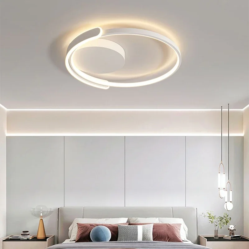 Modern LED Ceiling Light For Bedroom Living Room Dining Room Kitchen Dimmable Chandelier Minimalist Indoor Lighting Fixture