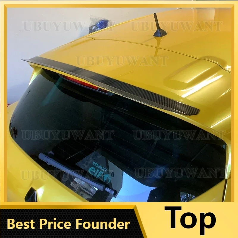 Spoiler Sayap Atap Belakang Per Renault 4 Mk4 Rs Abs Glossy/Aksessori Body Kit Warna Karbon Clio 4 Sport Tourer Spoiler 2013-202