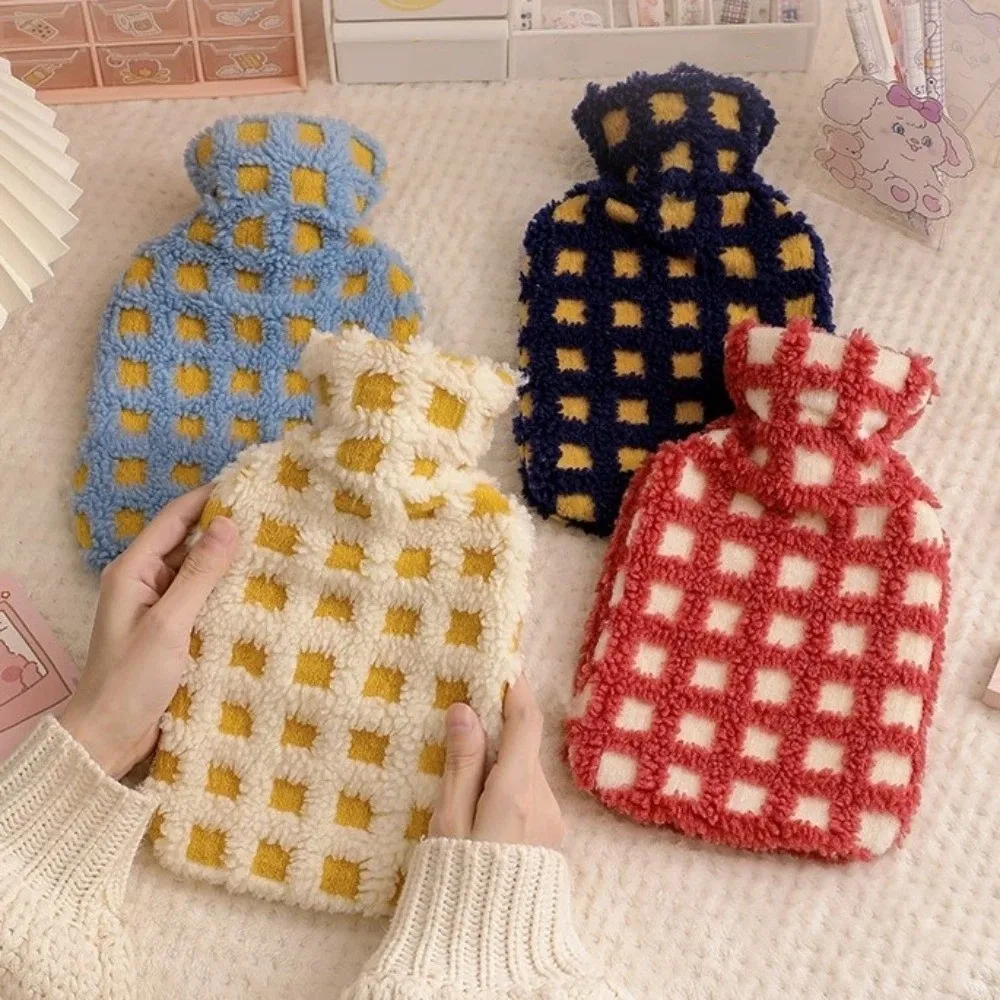 Reusable Hot Water Bag Water Filled Thickened Hand Warmer Soft Large Capacity Detachable Warm Handbag Winter