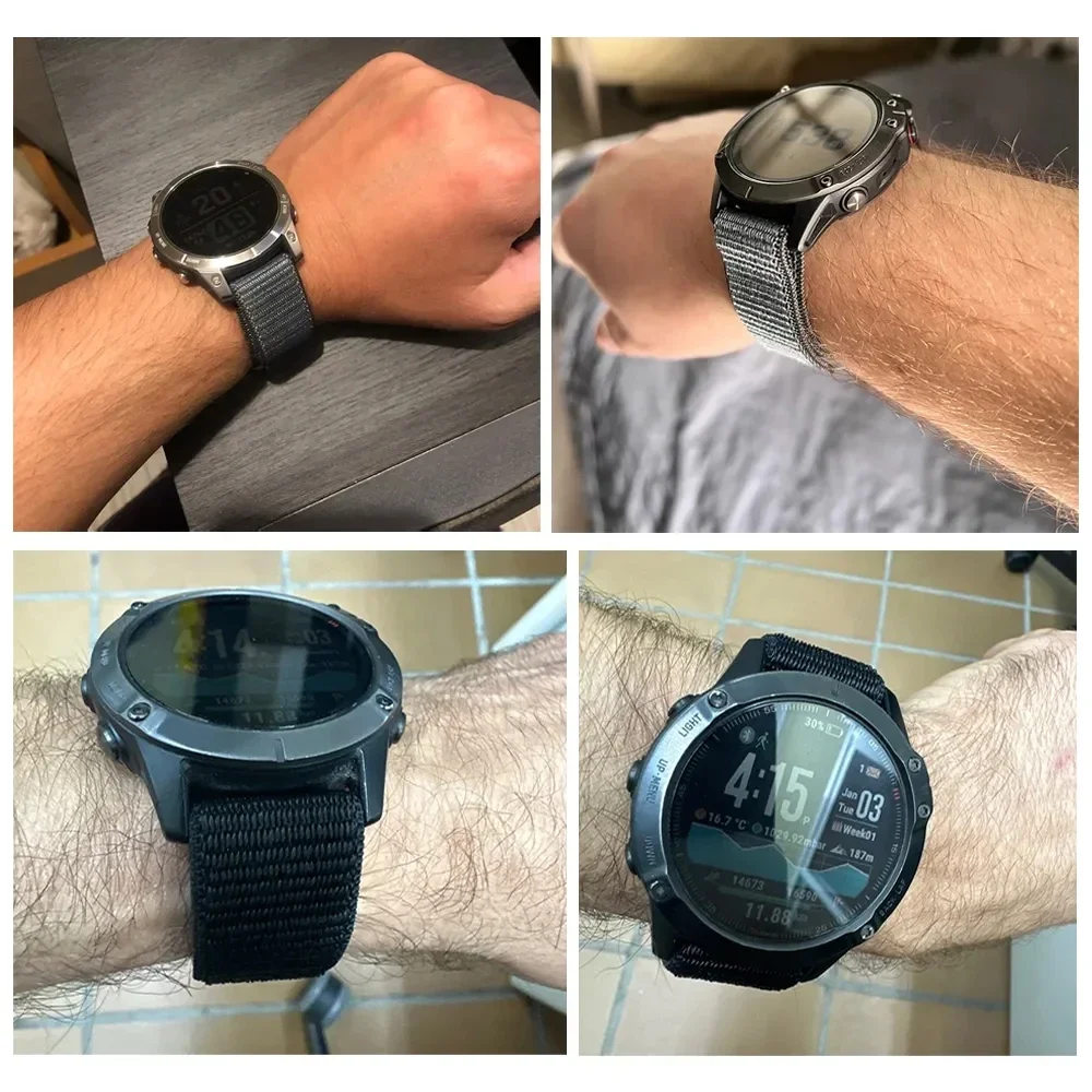Comfortable Hook Loop Nylon Strap for Garmin Fenix - Sport Bracelet