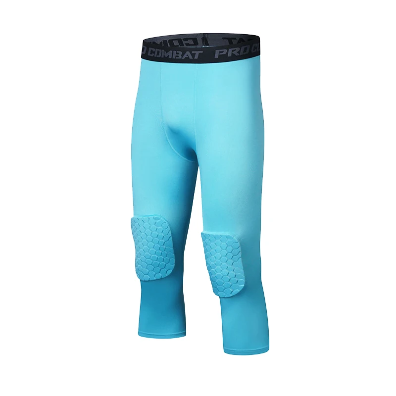 Men Sport Leggings Running Tights Man Compression Pants Gym Leggings Crossfit Sweatpants Basketball Gym Tights 3/4 Cropped Pants