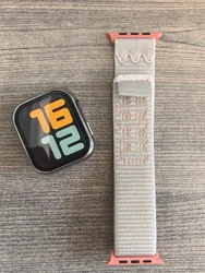 Nylon Loop Sport Band Strap for Apple Watch - Multiple Sizes Available (8 starlight color)