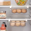 Wall-mounted Refrigerator Drawer Egg Storage Space-saving Kitchen Drawer-type Frozen Egg Divider Hanging Organization Artifact 5