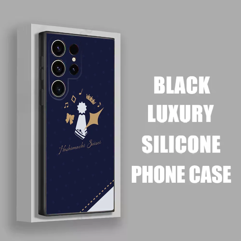 Hoshimachi Suisei Black Soft Shell Phone Case