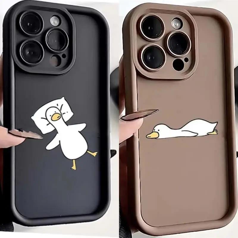 Charming Cartoon Duck Protective Phone Case