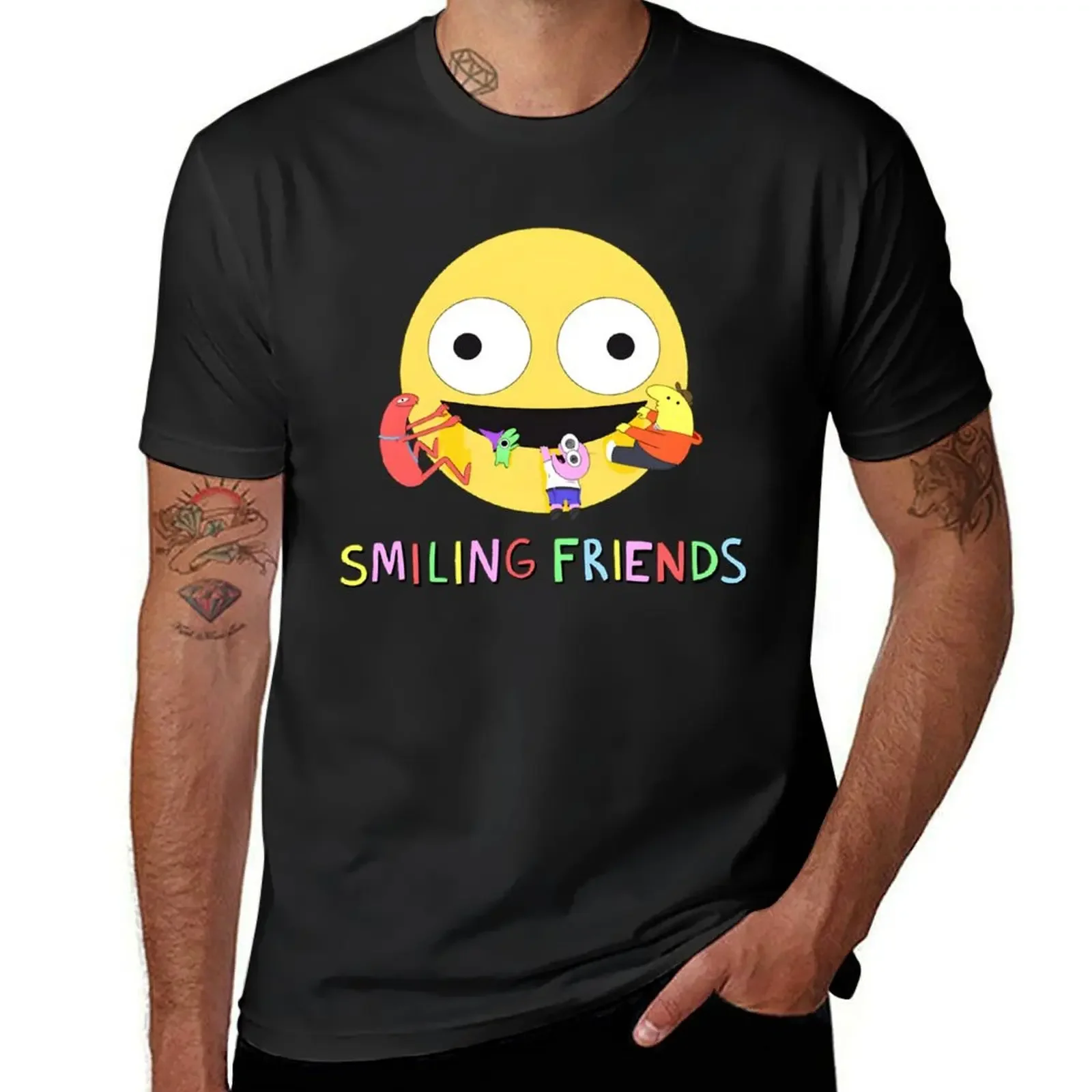 

Smiling Friends Logo Classic T-shirt plus size tops oversized clothes for men
