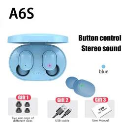 Wireless Bluetooth 5.0 Waterproof HiFi Sport Earbuds with Noise Reduction (Blue)