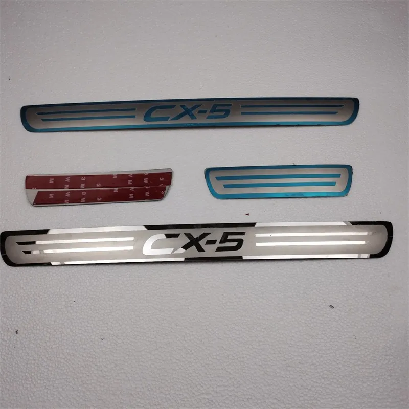 For Mazda 2011-2012 2013 2014 2015 cx-5 Stainless Steel Door Sill Door Sill Scuff Plate Welcome Pedal Car-styling