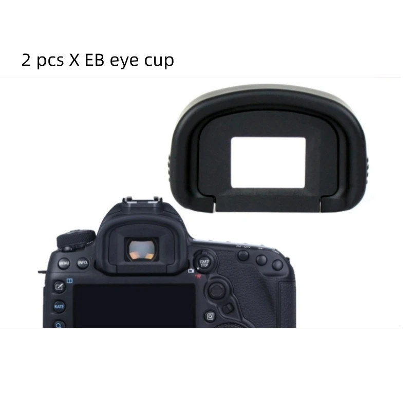 

2 Pcs Camera Rubber Eye Cup EB EyeCup Eyepiece For Canon EOS 60D 50D 5D Mark II 5D2 6D2 6D 80D 70D 40D 30D 20D 10D