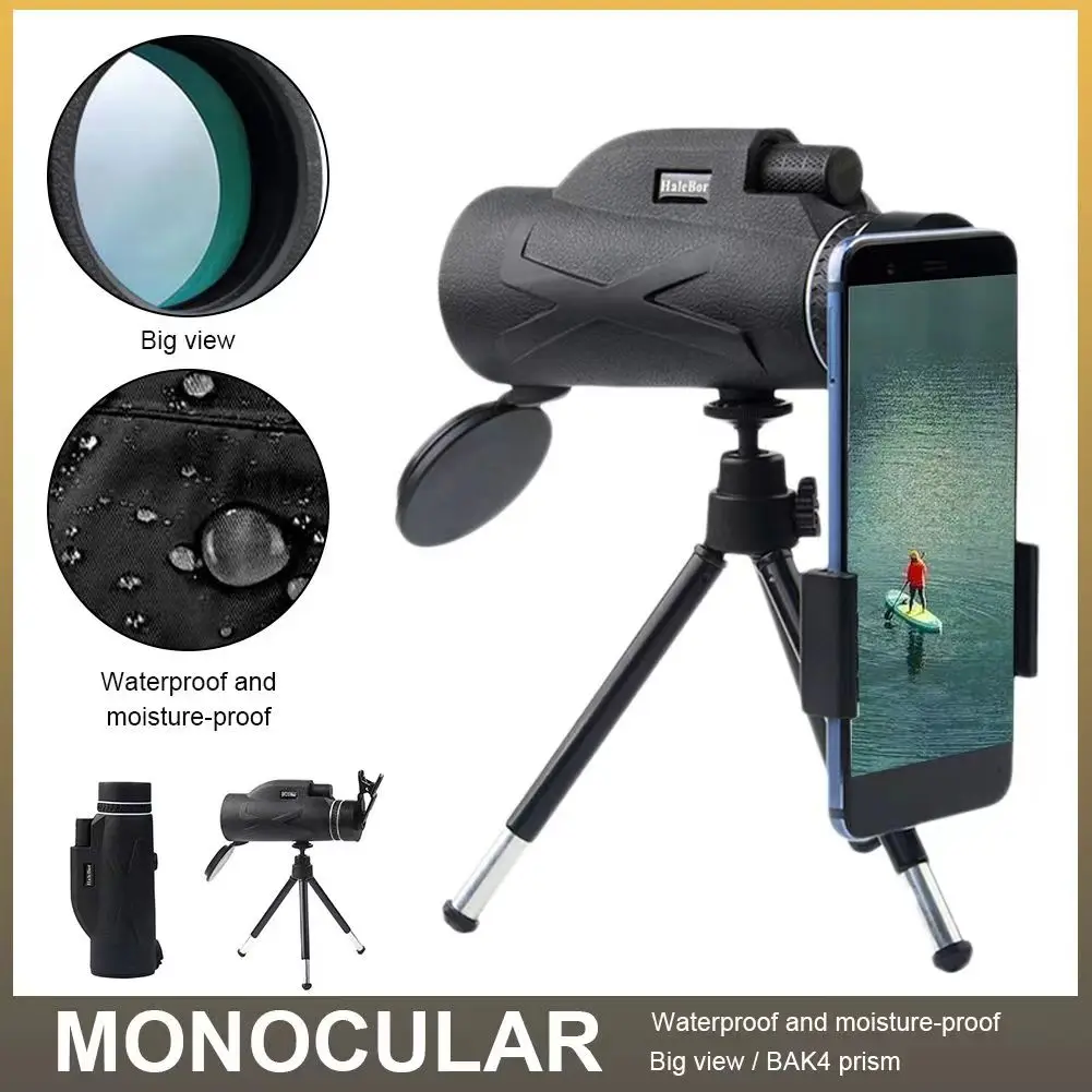 

HD Monocular Telescope Set Long Range Zoom Bak4 Prism Telescope Professional Optics Binoculars For Hunting Outdoor Camping 2023