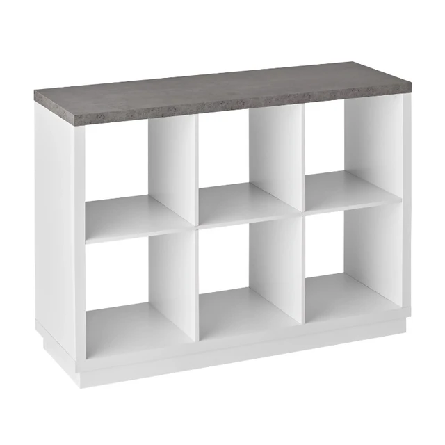 Construya sus propios muebles, organizador de 6 cubos, blanco con