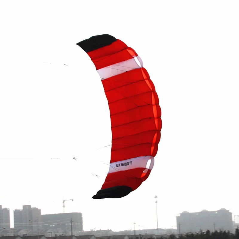 free shipping dual Line Stunt flying power Kite rainbow large soft kites for adults serf steering wheel windsurfing kevlar line 5