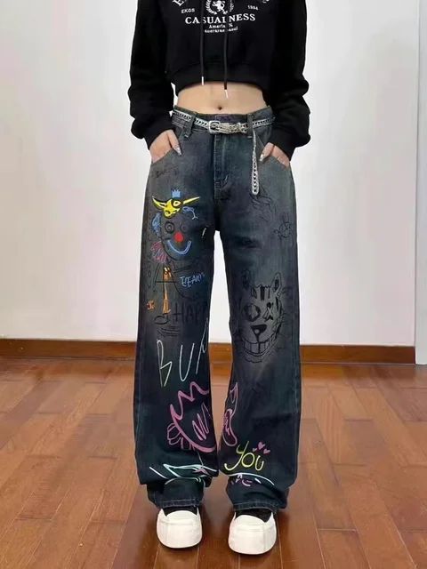 Moda Rockera Pantalones Rockeros De Mujer Pantalones De Harem