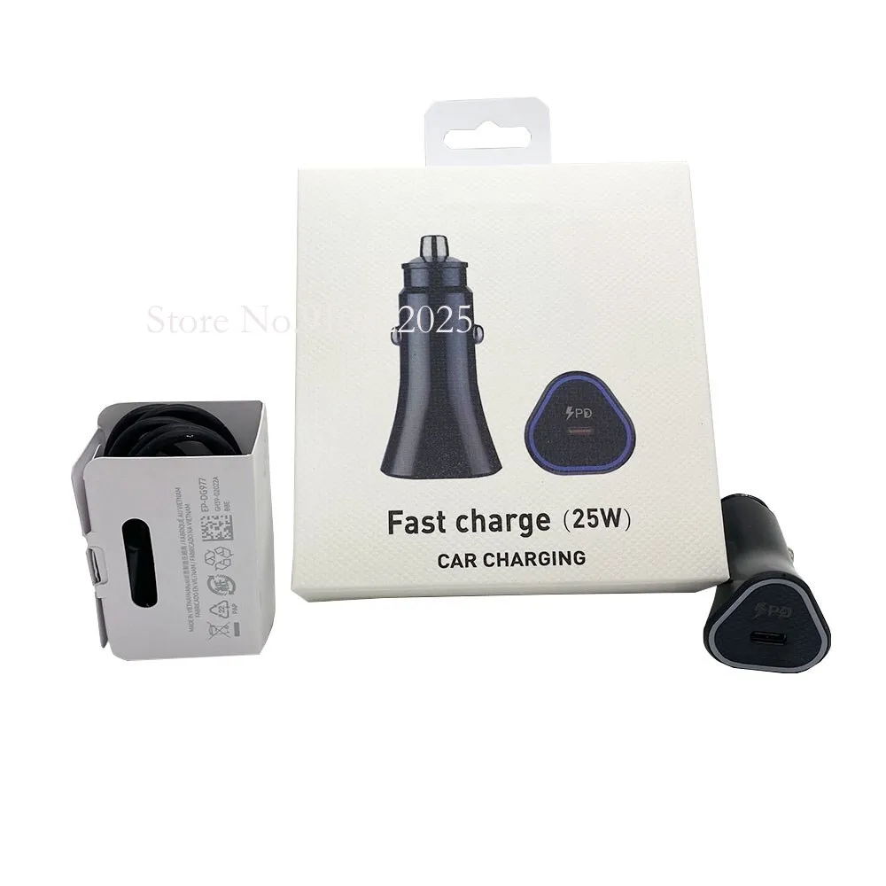 

10 Pcs 25W Usb C Super Fast Car Charger Type C Power Adapter Type C to USB C Cable For Samsung S20 S21 Note 10 With Data Cable