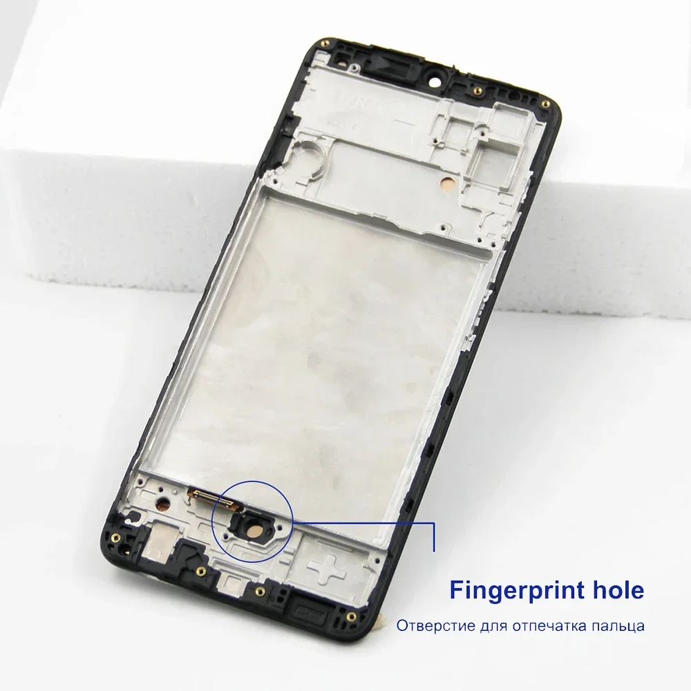 슈퍼 AMOLED LCD 디스플레이 프레임 터치 디지타이저 스크린, 삼성 갤럭시 A32 4G LCD, 삼성 A325 A325F SM-A325F DS, 6.4 인치
