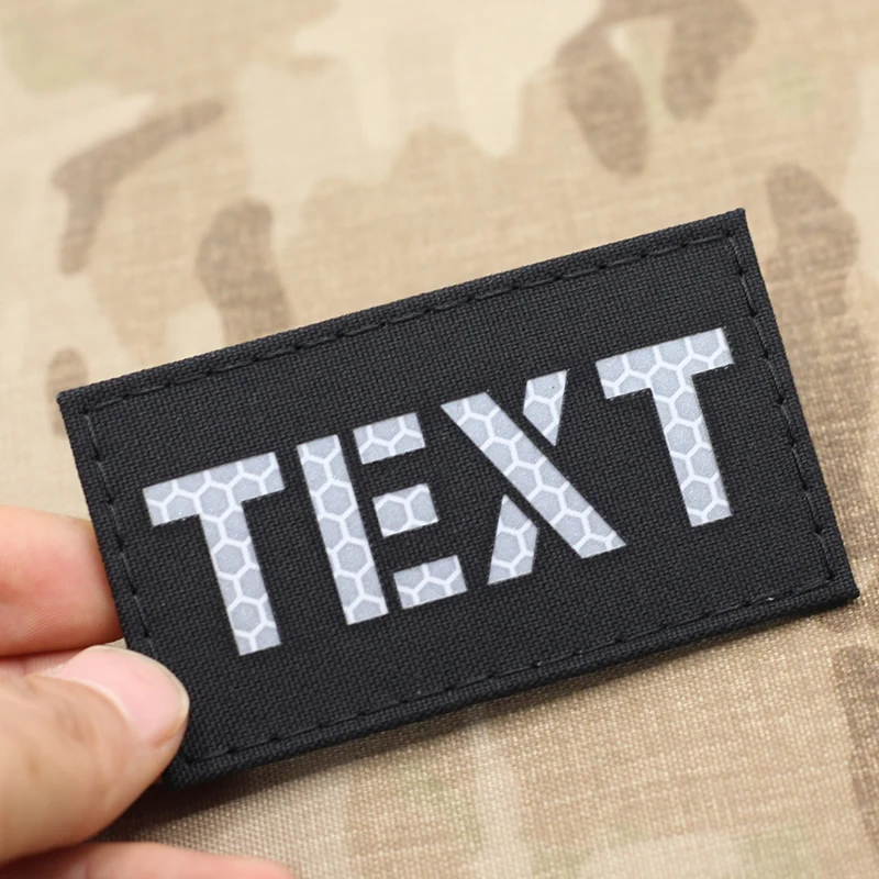 Customize call sign patches your own text patches laser cutting infrared combat ID military