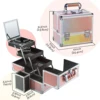 Multifunctional Lightweight Makeup Square Box, Versatile Professional Makeup Artist Tool Case 6