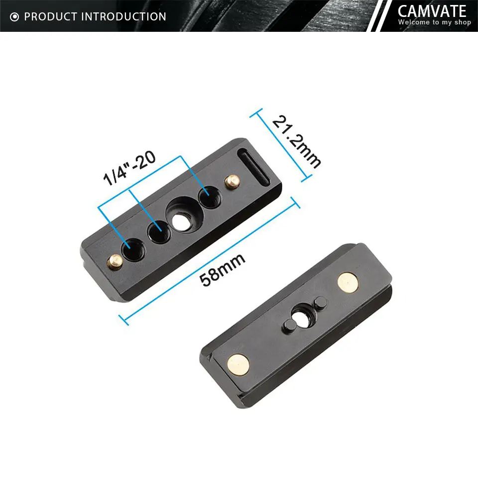 Quick Release NATO Safety Rail 58mm With 1/4"-20 Screw For SmallHD 700 Series Mo