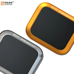 Amaoe Storage Tray Aluminum Alloy Stainless Steel Magnetic Screw Box Receiving Small Parts Take In Cell Phone Maintenance Tools