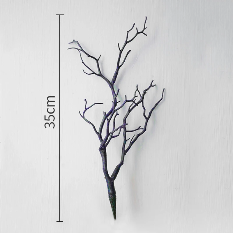 

Leaf Simulation Tree Branch Indoor Decoration 35cm Art Simulation Plastic Plant Home Shop Tree Branch Hot Pro Top