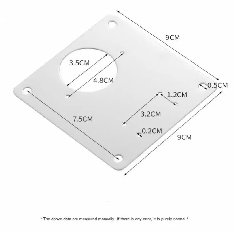 Hinge Repair Plate Stainless Steel  Fixing Plate with Mounting Screws Hinge Repair Plate for Wardrobe Kitchen Cabinet Bookcase