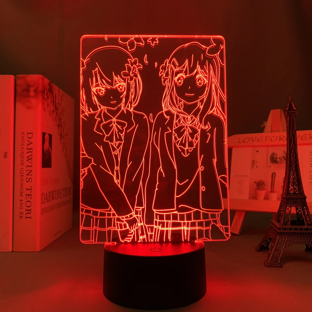 Anime 3d Light Adachi and Shimamura for Bedroom Decoration Led Night Light Birthday Gift Room Decor Table Lamp Manga night light for bedroom