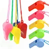 Mini Plastic Whistle with Rope for Kids Professional Football Soccer Basketball Cheerleading Referee Whistle Children Toys Gifts 1