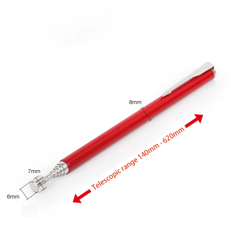 LED Telescoping Inspection Mirror with 360° Swivel