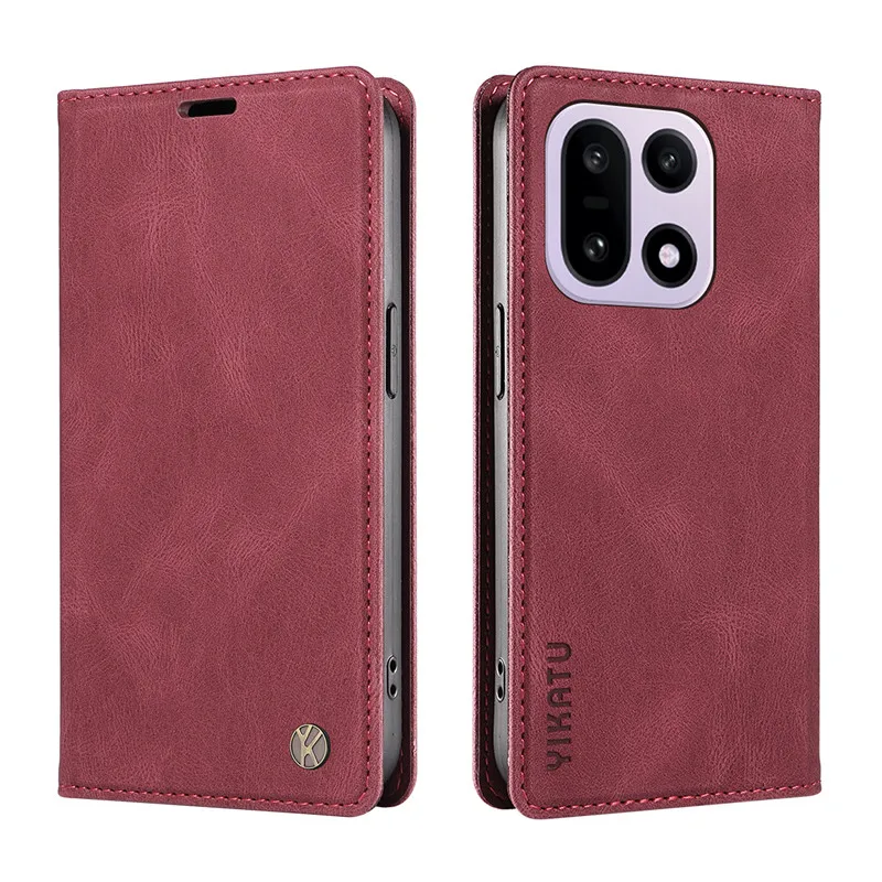 Luxury Leather Wallet Case with Magnetic Flip Cover