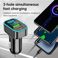 Olaf 66W 3 Ports USB Car Charger Type C Fast Charging Quick Charge 3.0 PD Phone Charger in Car For iPhone Xiaomi Huawei Samsung - Image 3