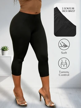 Women Athletic Capri Pants Super Soft No See Through Leggings for Workout Yoga Running 1