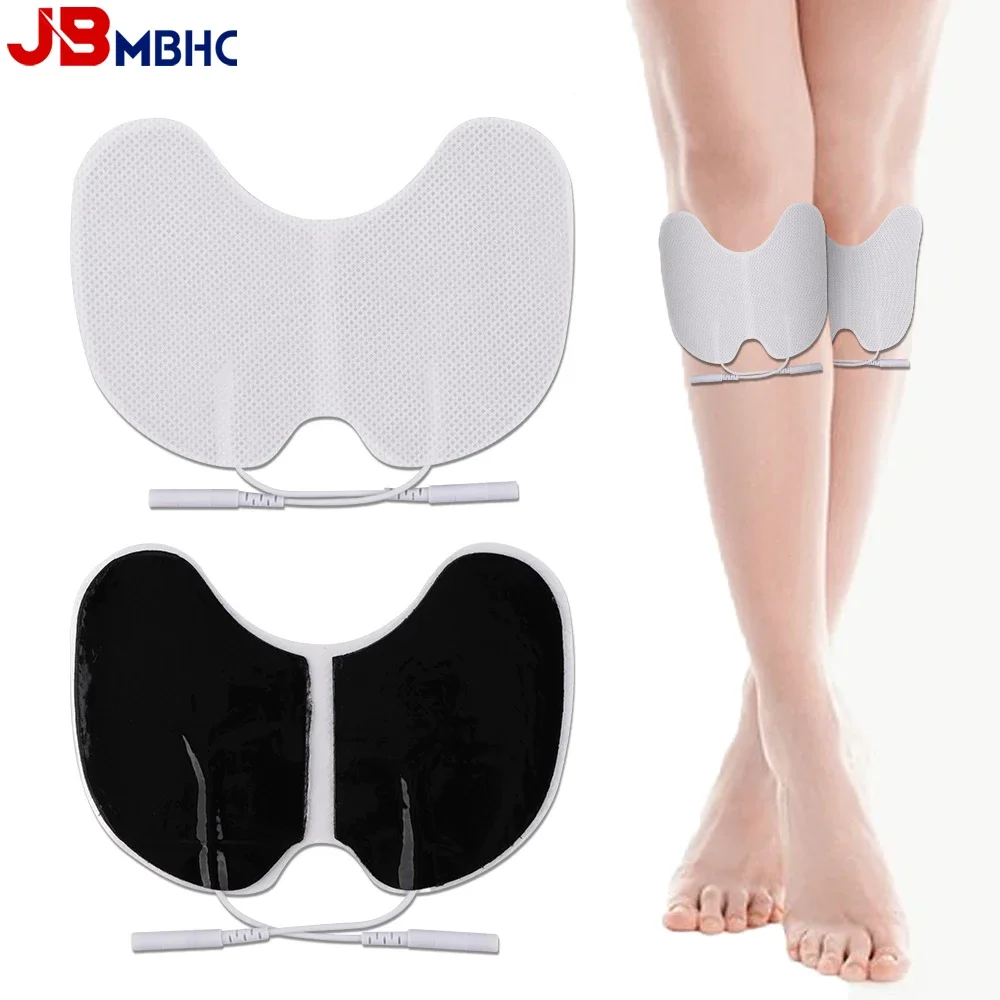 2/4PCS Reusable Self-adhesive 2mm Pin Electrode Pad Physiotherapy Gel Patch for Knee TENS Unit Body Acupuncture Therapy Massager
