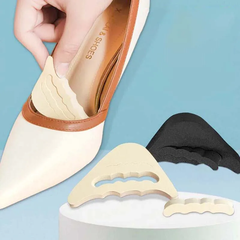Women High Heel Toe Plug Insert Shoe Big Shoes Toe Front Filler Cushion Pain Relief Protector Adjustment Shoe Accessories 1 Pair shoe insoles,toe pads