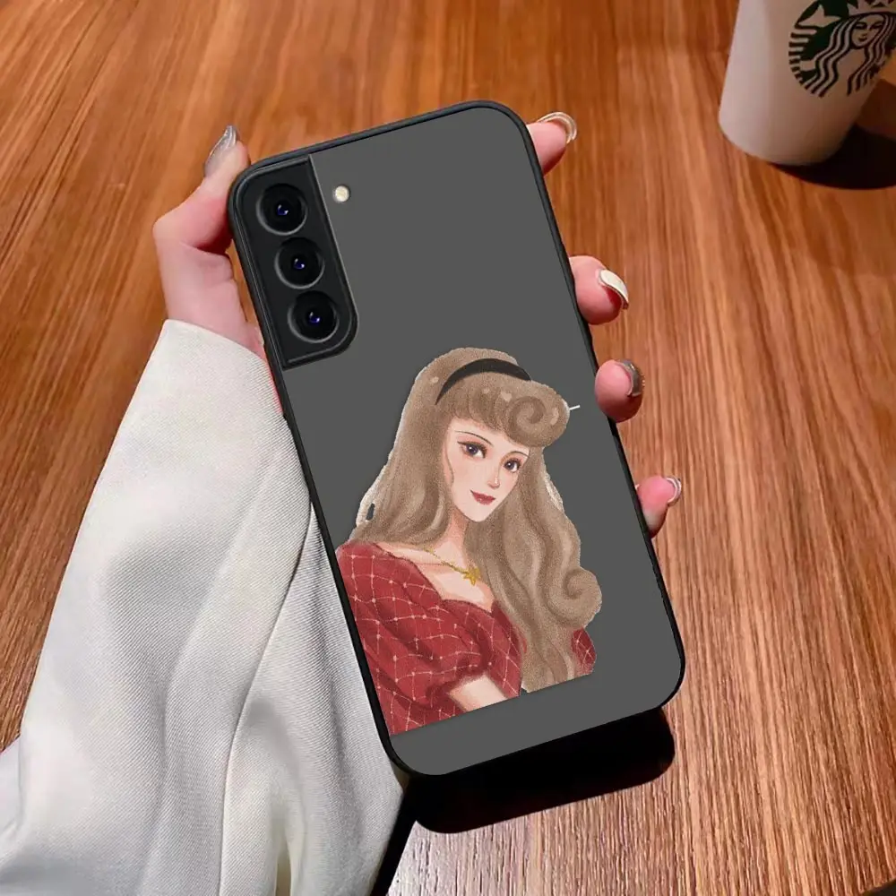 thumbnail image 1 of Funda mate para Samsung Galaxy S23 S22 S21 S20 S10 4G S9 Plus ULTRA 5G LITE Funda Shell d-princesa Disney maquillaje de Navidad, 1 of 5