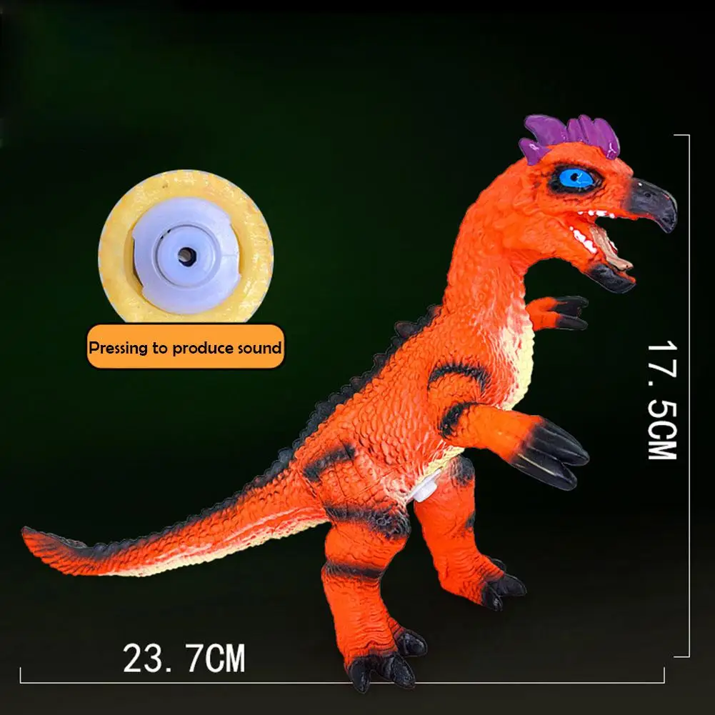 공룡 시뮬레이션 동물 모델, 부드러운 젤 사운드, Archaeopteryx, 현실적인 공룡 안전 선물 및 재료 장난감 세계 어린이 G5M5