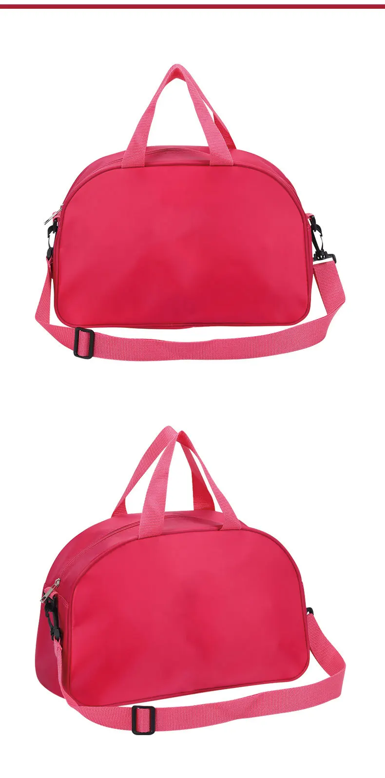 Bedruckbarer, aber nicht bestickter, anpassbarer Nylon-Tanzrucksack für Mädchen mit verstellbaren Trägern und Taschen mit Reißverschluss. Perfekt – Detail 5