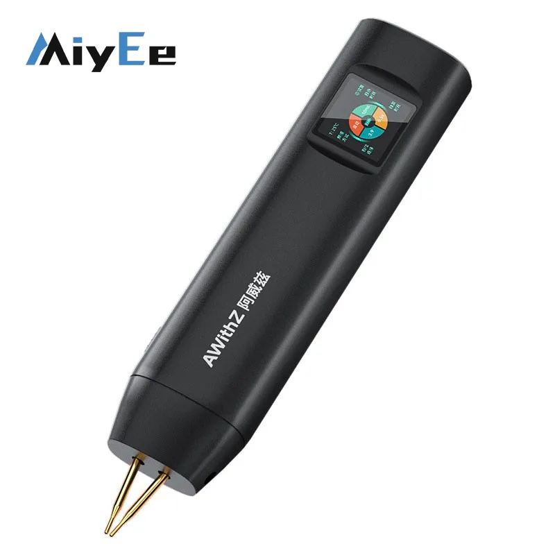 AWithZ Puntlasapparaat voor batterijen, H2, met reserve laspen, 99 niveaus, lcd-display voor het zelf maken en maken van accupacks