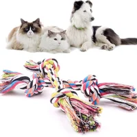 Colorful Double Knot Dog Toys Durable Puppy Teething Toys for Small Large Dogs Trainging Chew Toy Pet Products 2