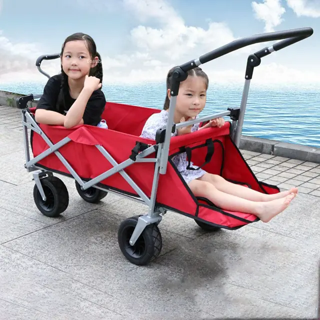 Kreatív Bevásárlókocsik Kemping Kültéri Összecsukható Szekerek Kerekekkel Egyszerű Kerti Kocsik Istálló Kocsi