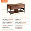 Lift Top Coffee Table with Storage, Coffees Tables for Living Room, Small Coffee Table with Power Strip & USB & Ambient Lighting 3
