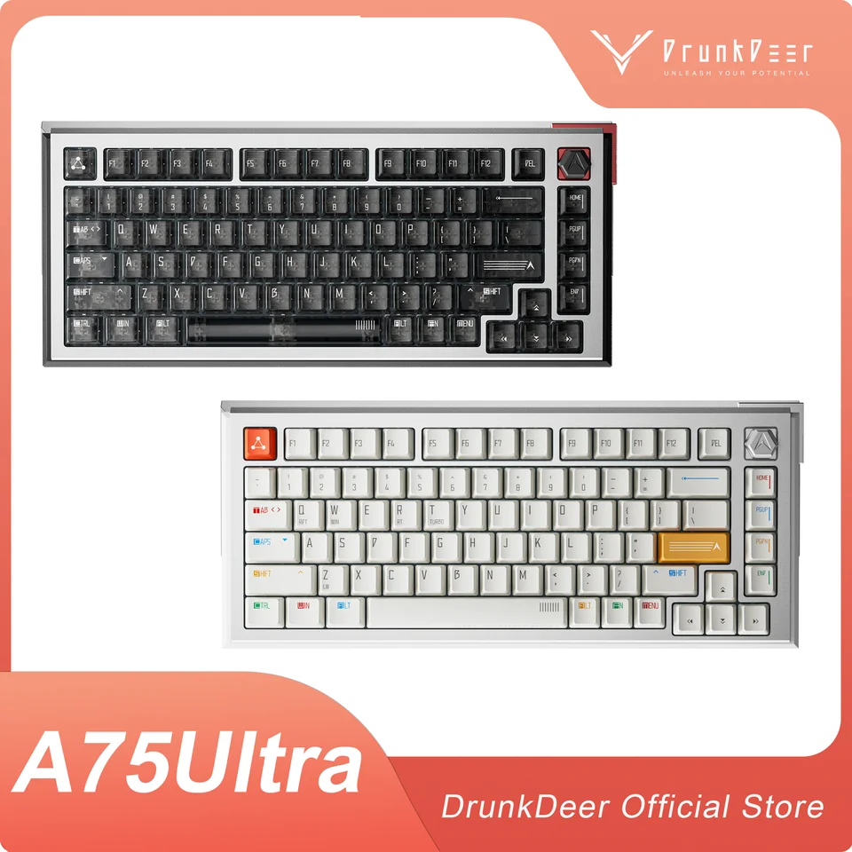 DrunkDeer A75 Ultra HE ゲーミング キーボード、8K ラピッド トリガー