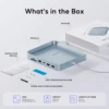 PULWTOP USB Hub iMac Accessories for  iMac 24 inch 2021/2023/2024 with USB C 10Gbps, Docking Station Support Expand M.2 SSD 6