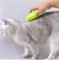 Cat Steam Brush Electric Spray Water Spray Kitten Pet Comb Soft Silicone Depilation Cats Bath Hair Brush Grooming Supplies 3
