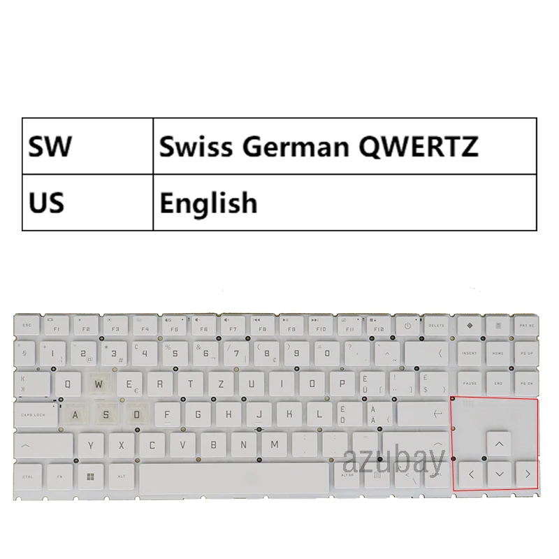 Tastiera Per Hp Omen Transcend 16 Pollici Gaming 16-U0000 Rgb 4 Zone 7 J2390 Nsk-Xzlbc Muslimexayus Swiss Qwertz