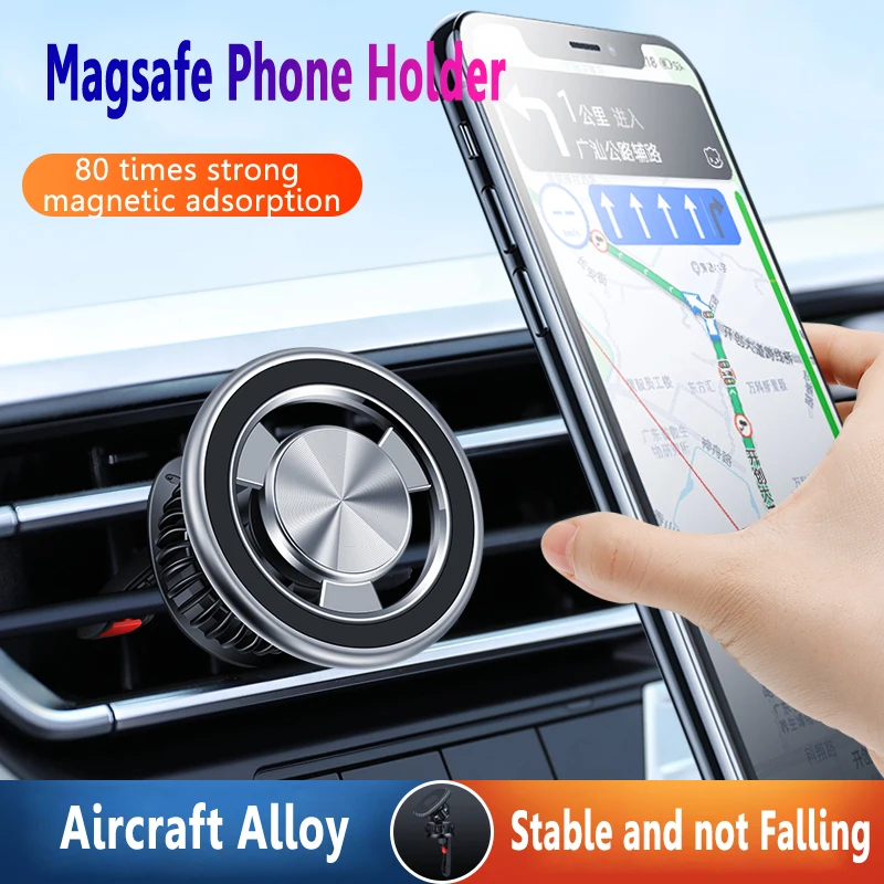 MagSafe – support magnétique de téléphone portable pour voiture, Clip de  fixation GPS pour iPhone 14/13/12ProMax - AliExpress