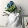 Vase Container Simulation Anatomical Heart-shaped  Dried Flower Pot Art Vase Human Statue Desktop Home Decoration Ornaments 3